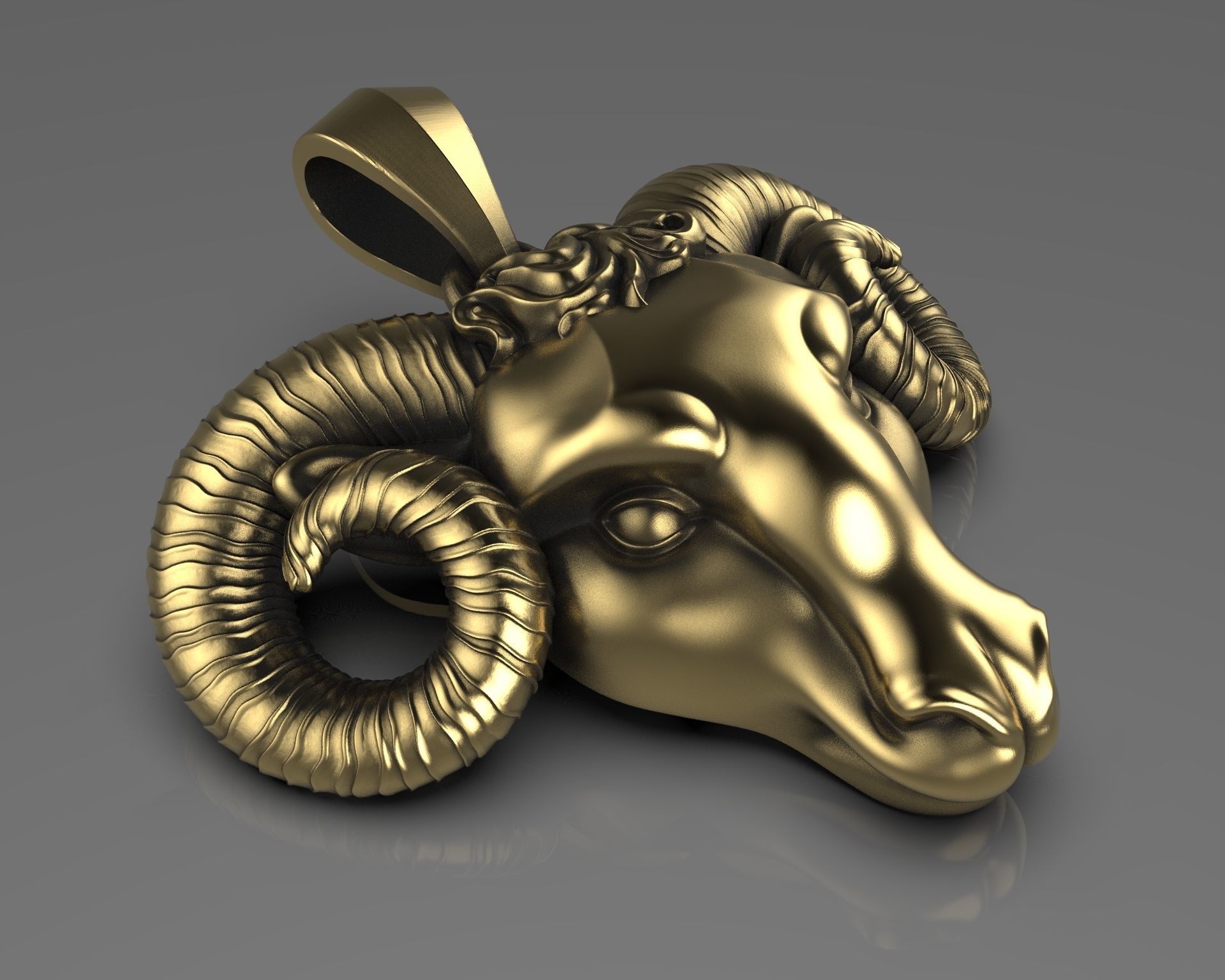 pendant aries 3D model_3