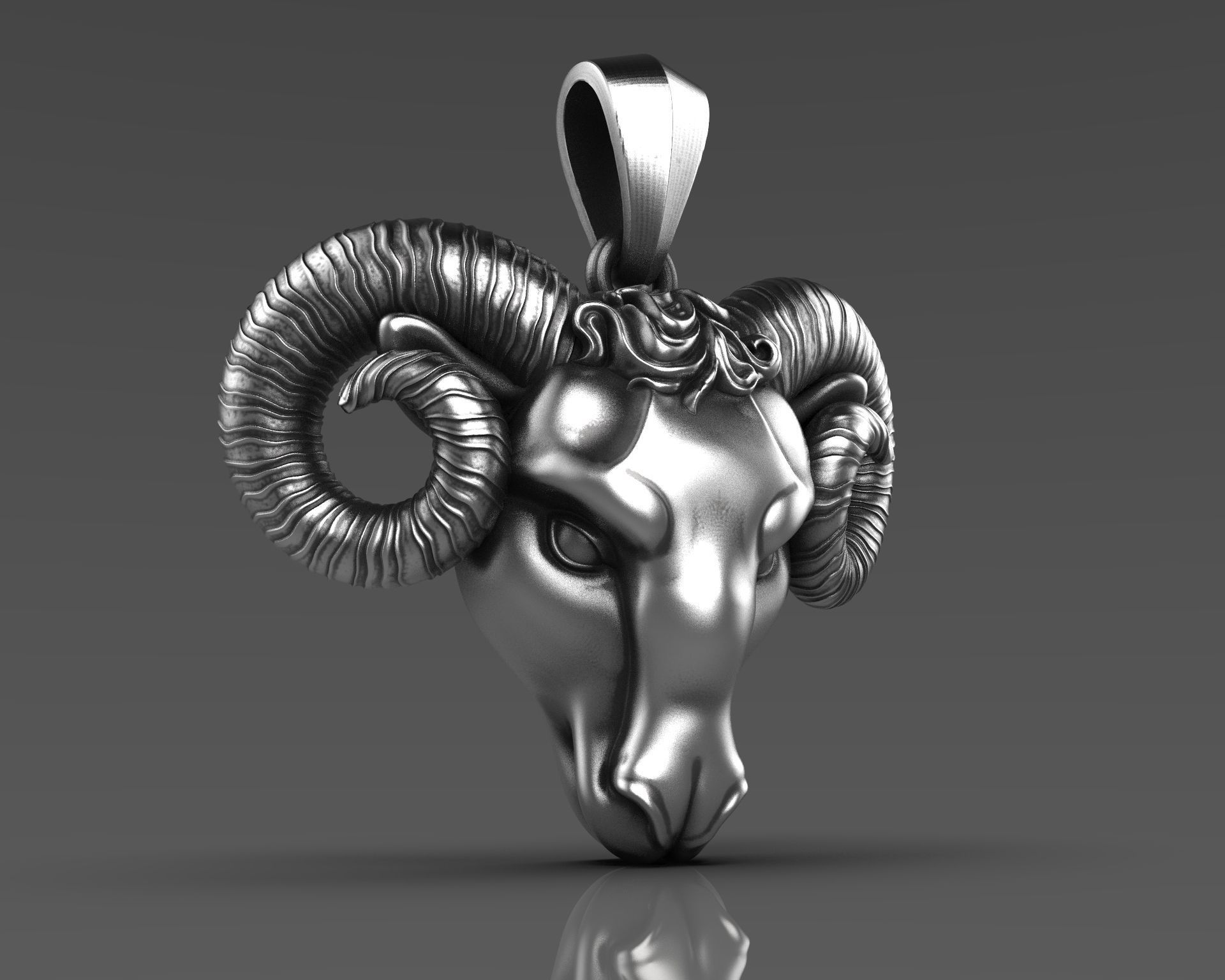 pendant aries 3D model_1