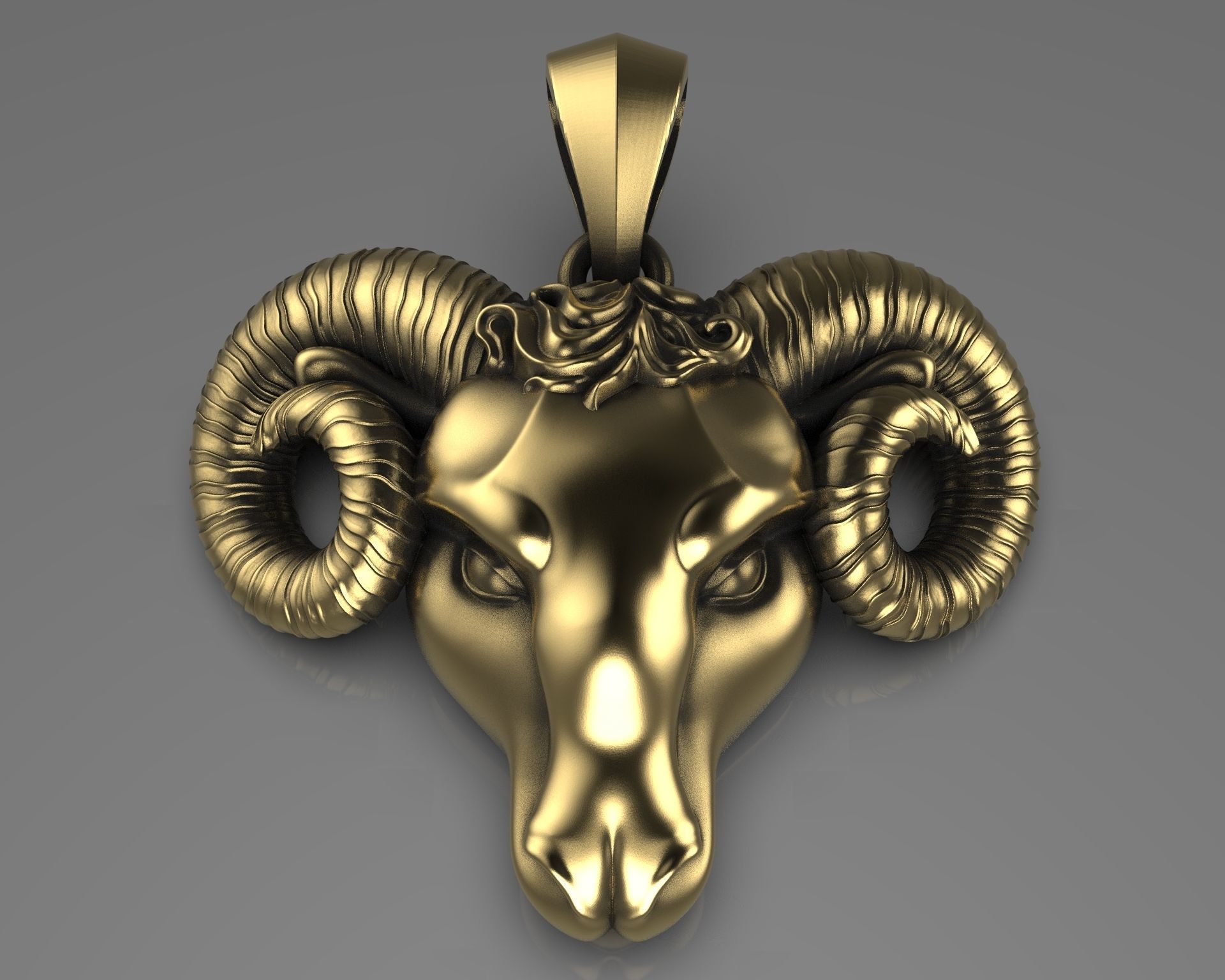 pendant aries 3D model_2