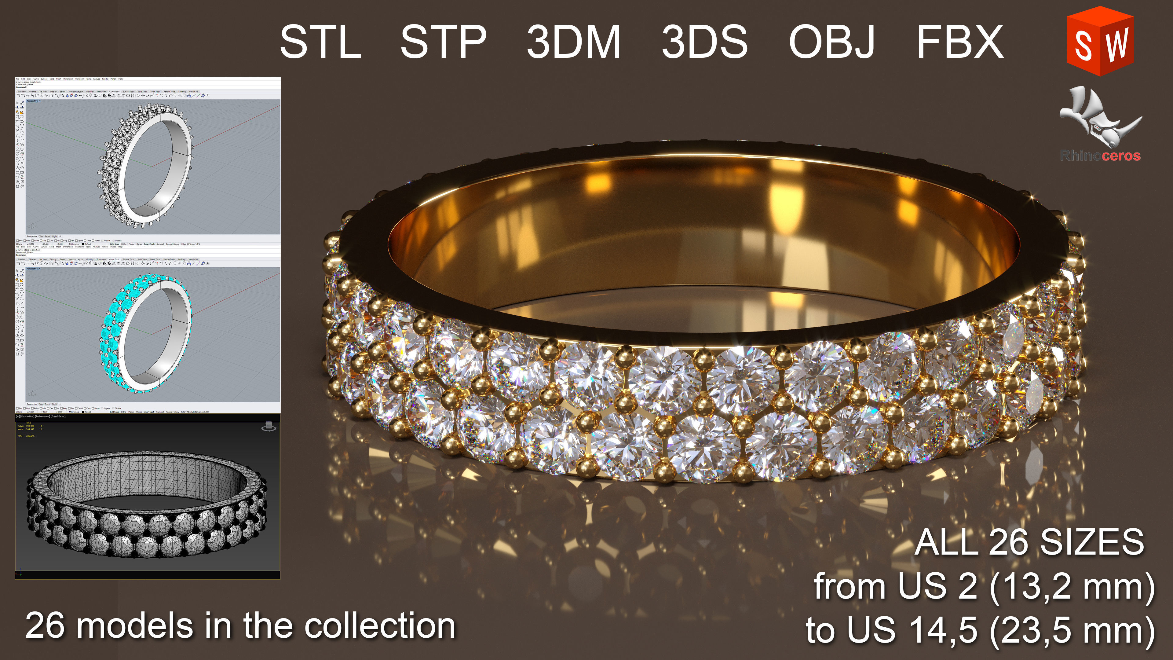 Infinity ring 3D print model_1