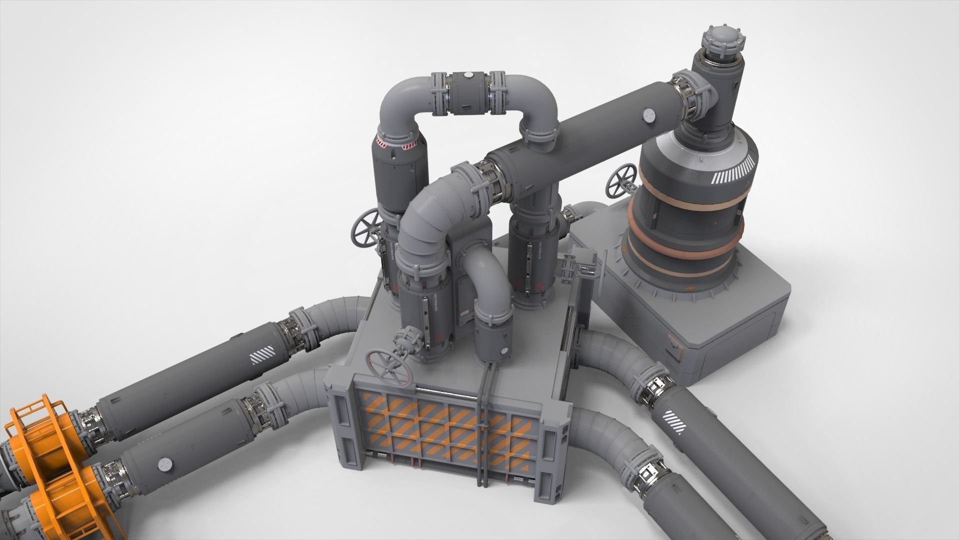Sci Fi Modular Environment 14 3D model_8