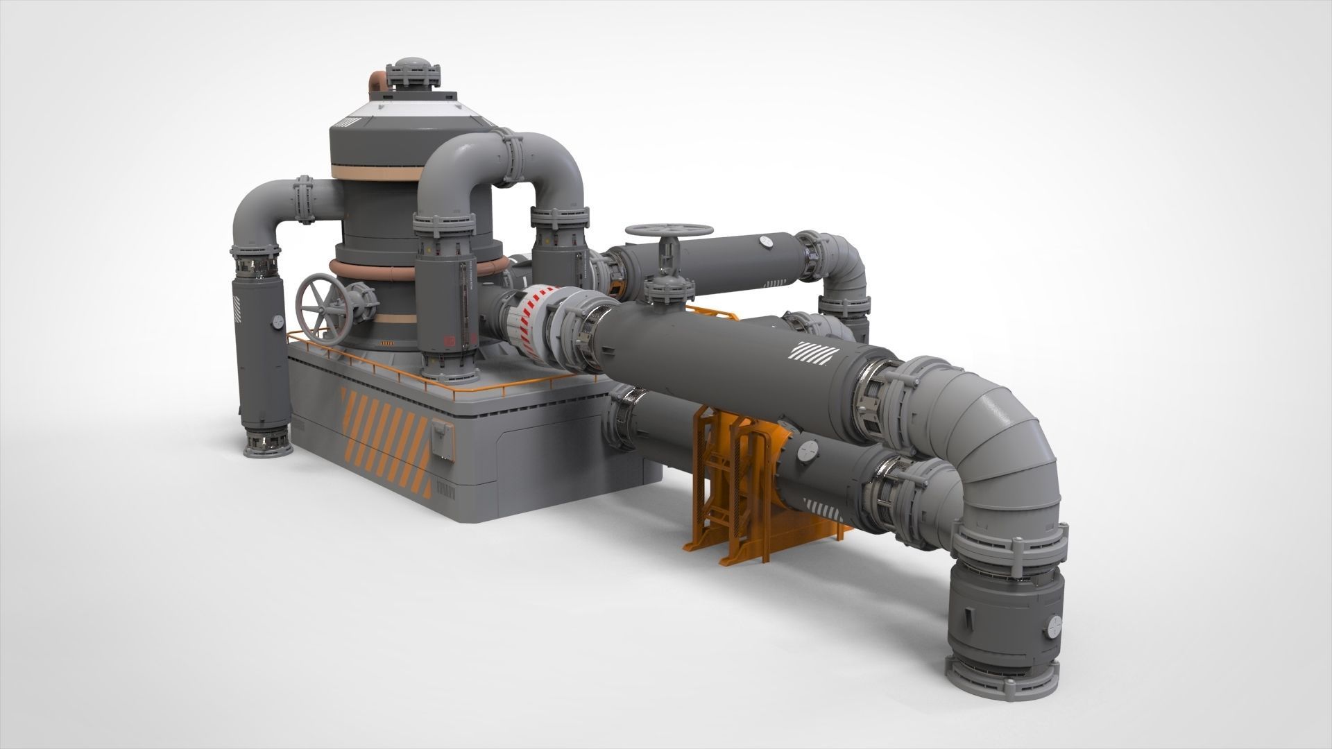 Sci Fi Modular Environment 14 3D model_32