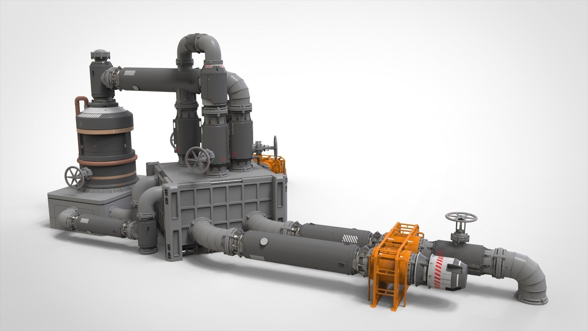 Sci Fi Modular Environment 14 3D model_5