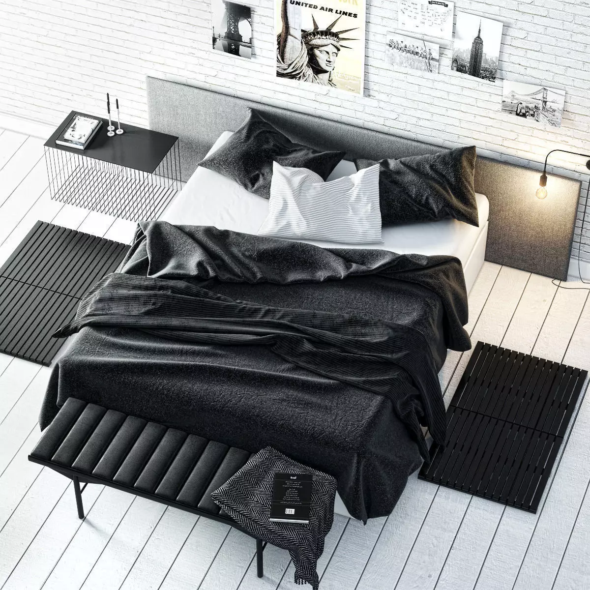 BEDSET 1 bedroom 3D model