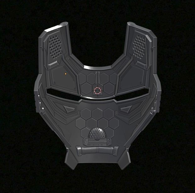 Ironman Mark 25 Striker Helmet 3D Printable Model w Inner Detail 3D print model_2
