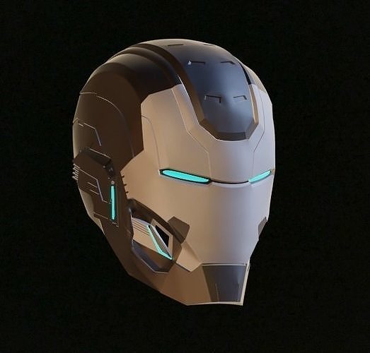 Ironman Mark 25 Striker Helmet 3D Printable Model w Inner Detail 3D print model
