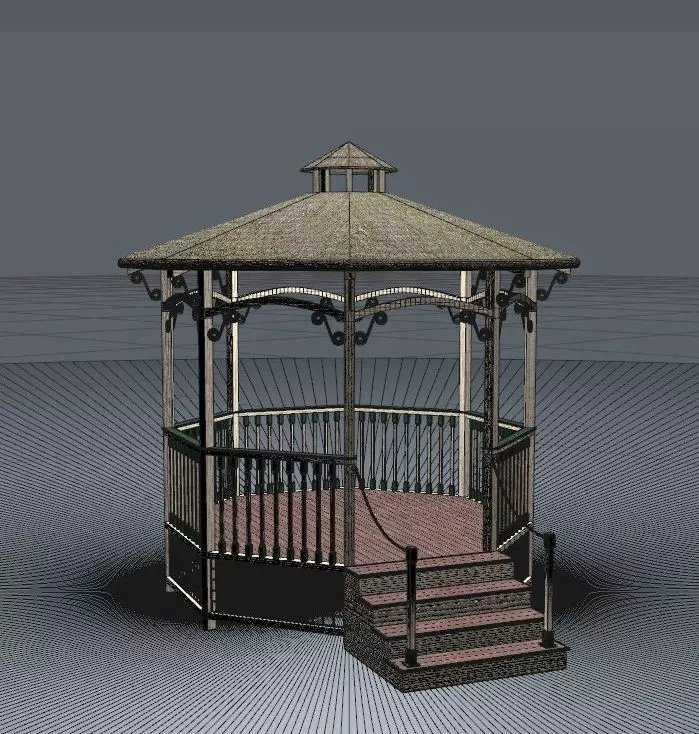 Garden Kiosk Free 3D model