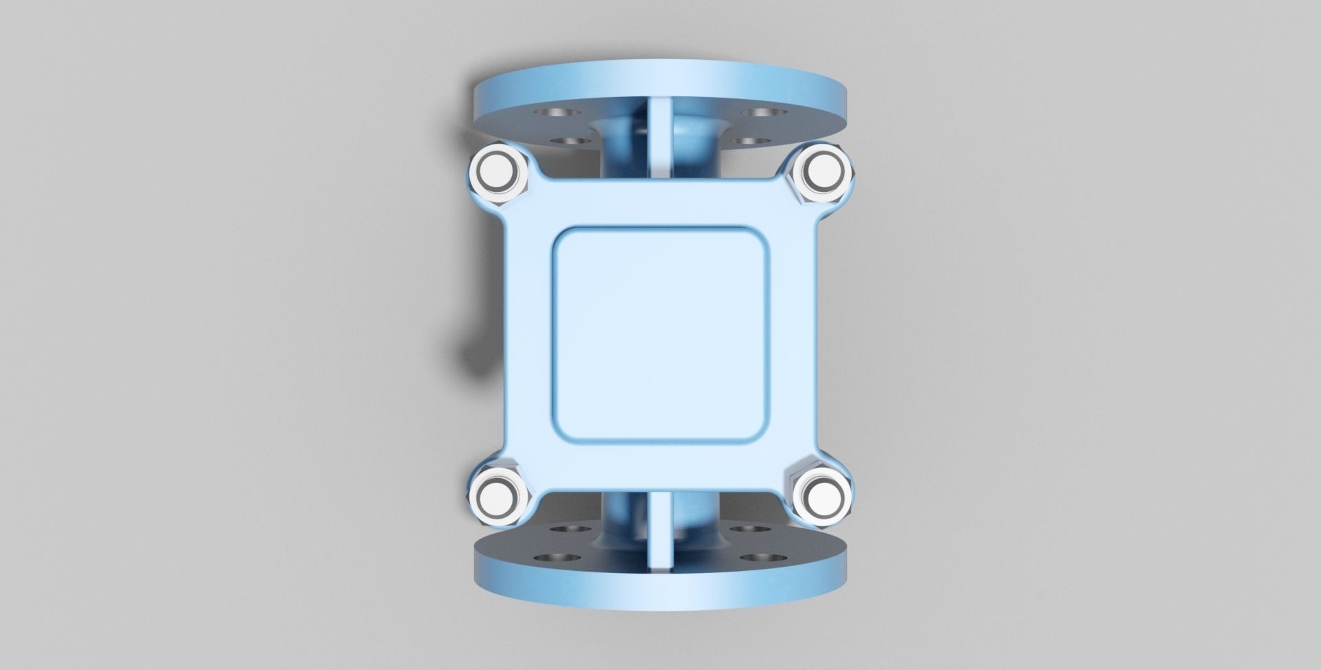 DN40 PN16 - Check valve lift type - Autodesk Inventor 3D model_2