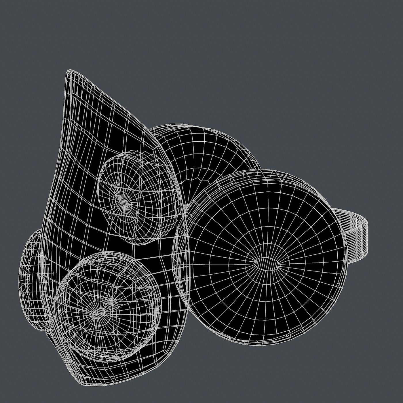 Gas mask helmet 3d model scifi Low-poly Low-poly 3D model_5