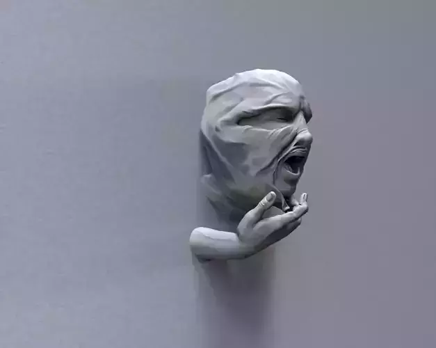 Who am I - Art piece 3D print model