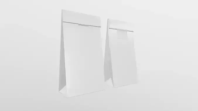 Paper Food Bag Mock Up 