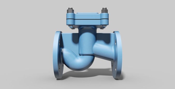 DN40 PN40 - Check valve lift type - Autodesk Inventor 3D model