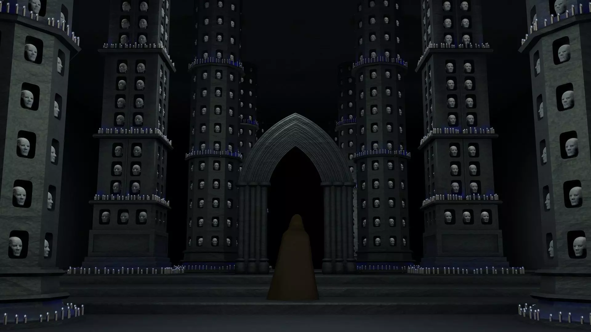 House of Black and White 3D model