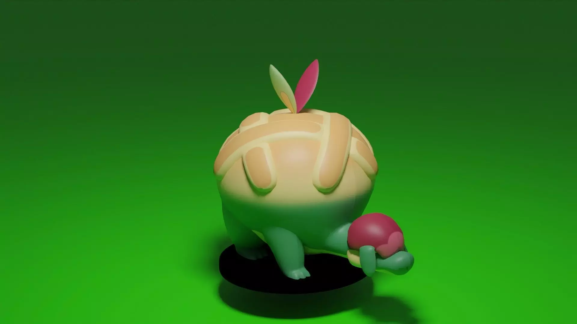 POKEMON APPLETUN 3D print model_0