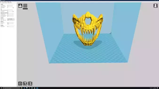Sharp Teeth Demon Mask 3D print model