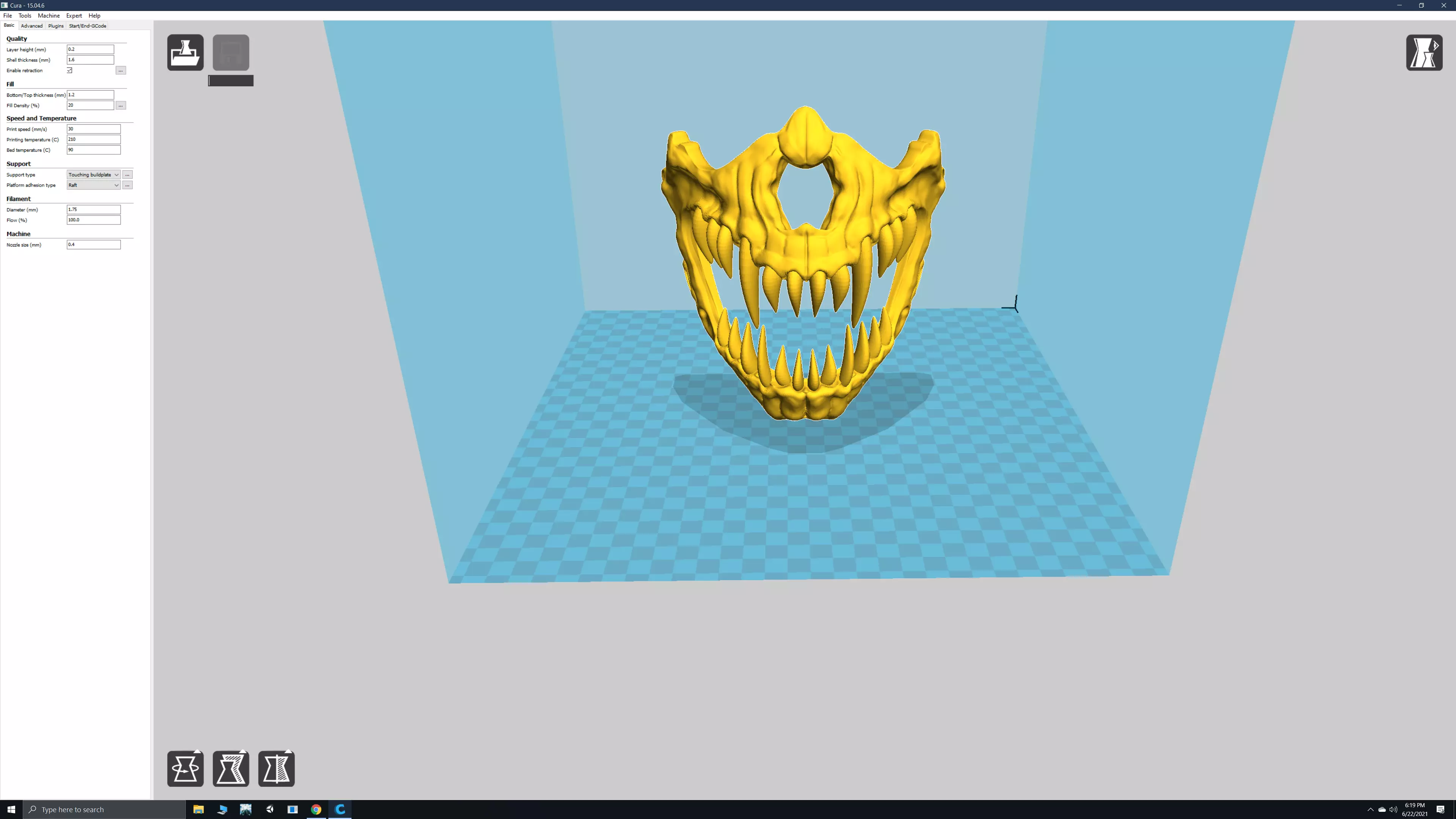 Sharp Teeth Demon Mask 3D print model_0