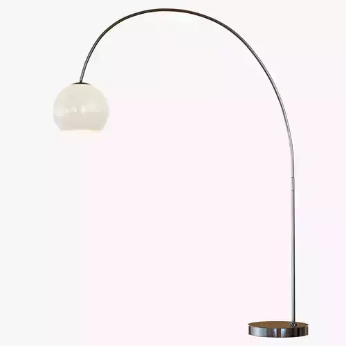 Overarching Acrylic Shade Floor Lamp 3D model