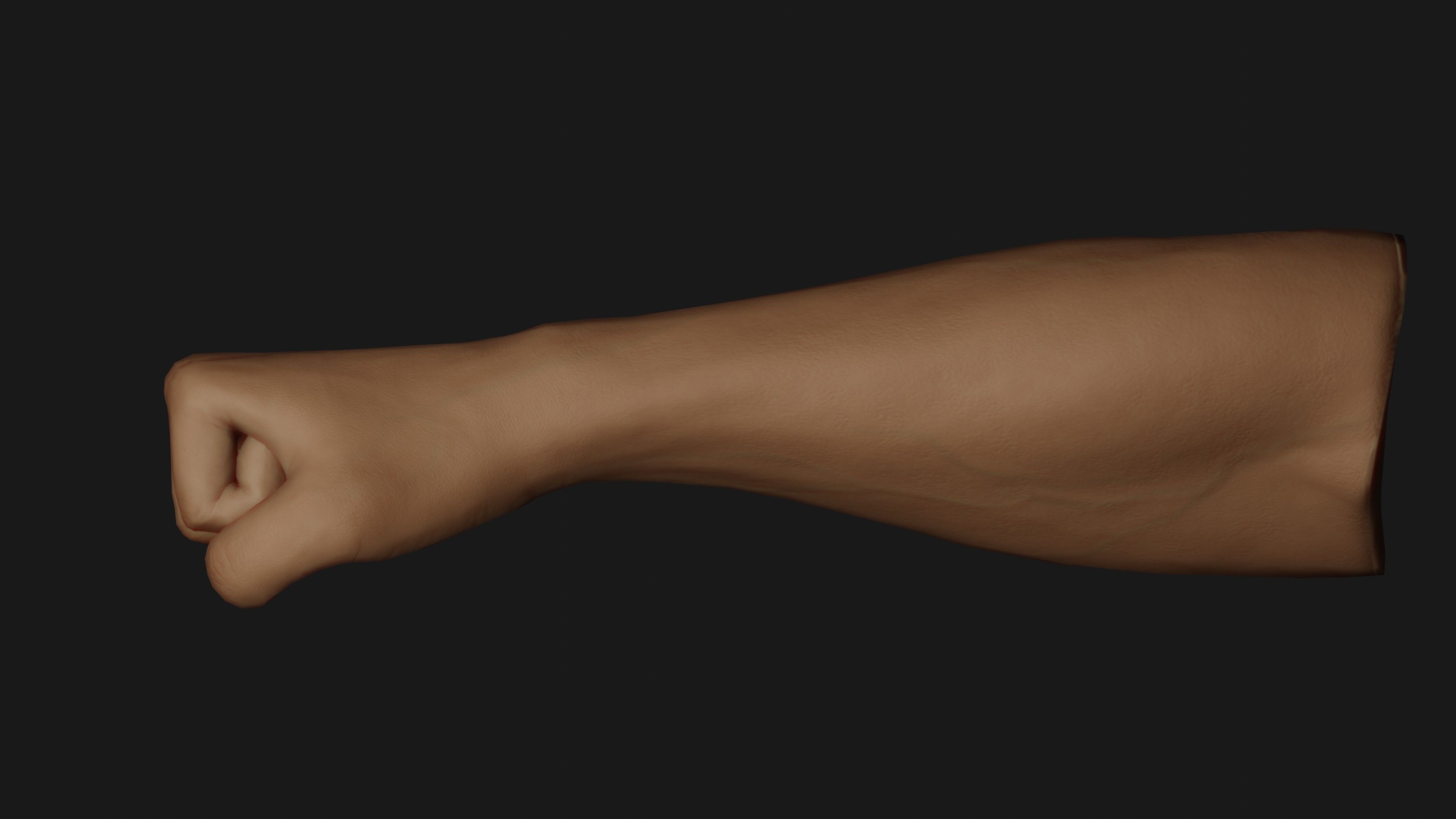 Male Hands Rigged Low-poly 3D model_14