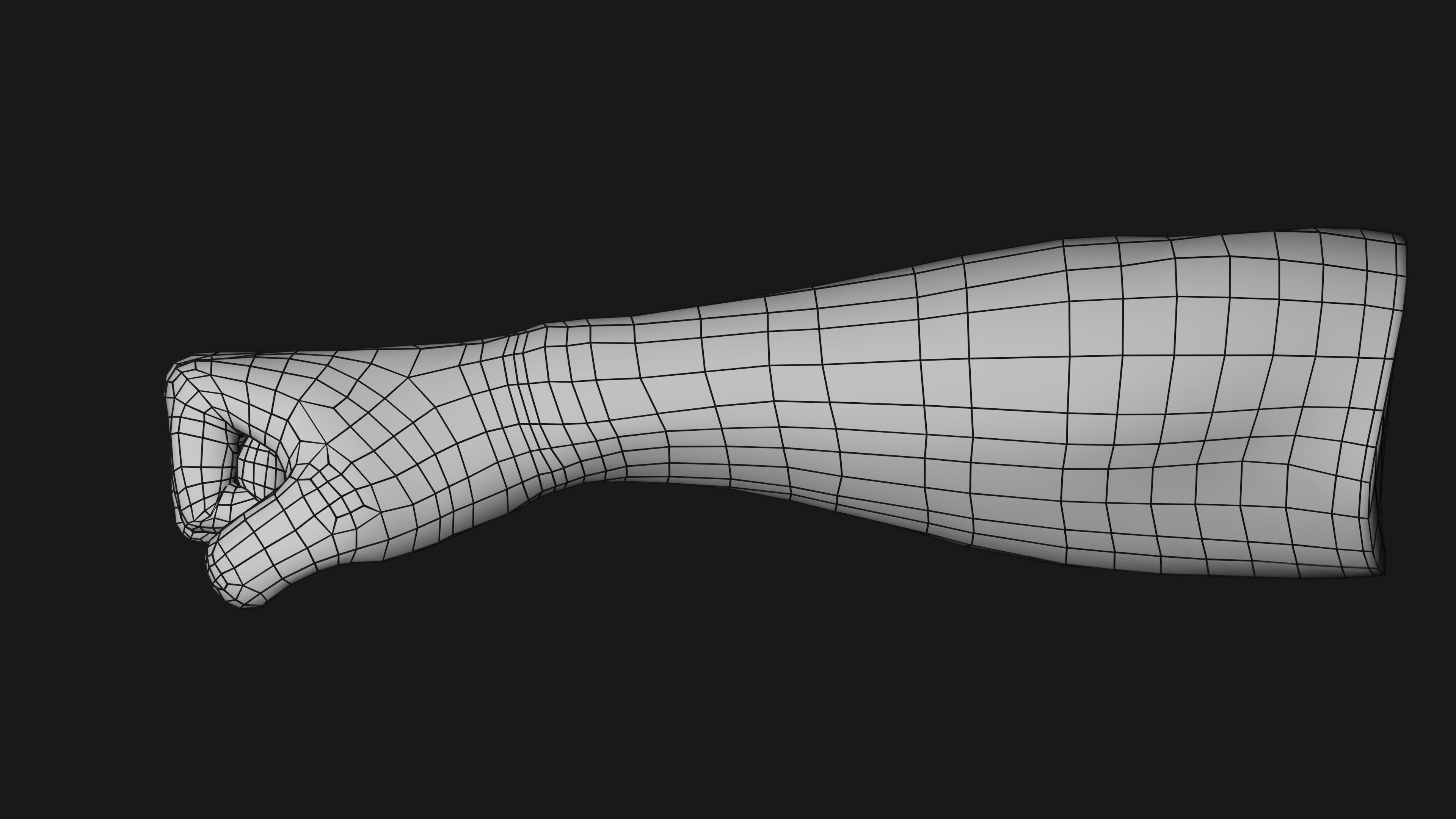 Male Hands Rigged Low-poly 3D model_36