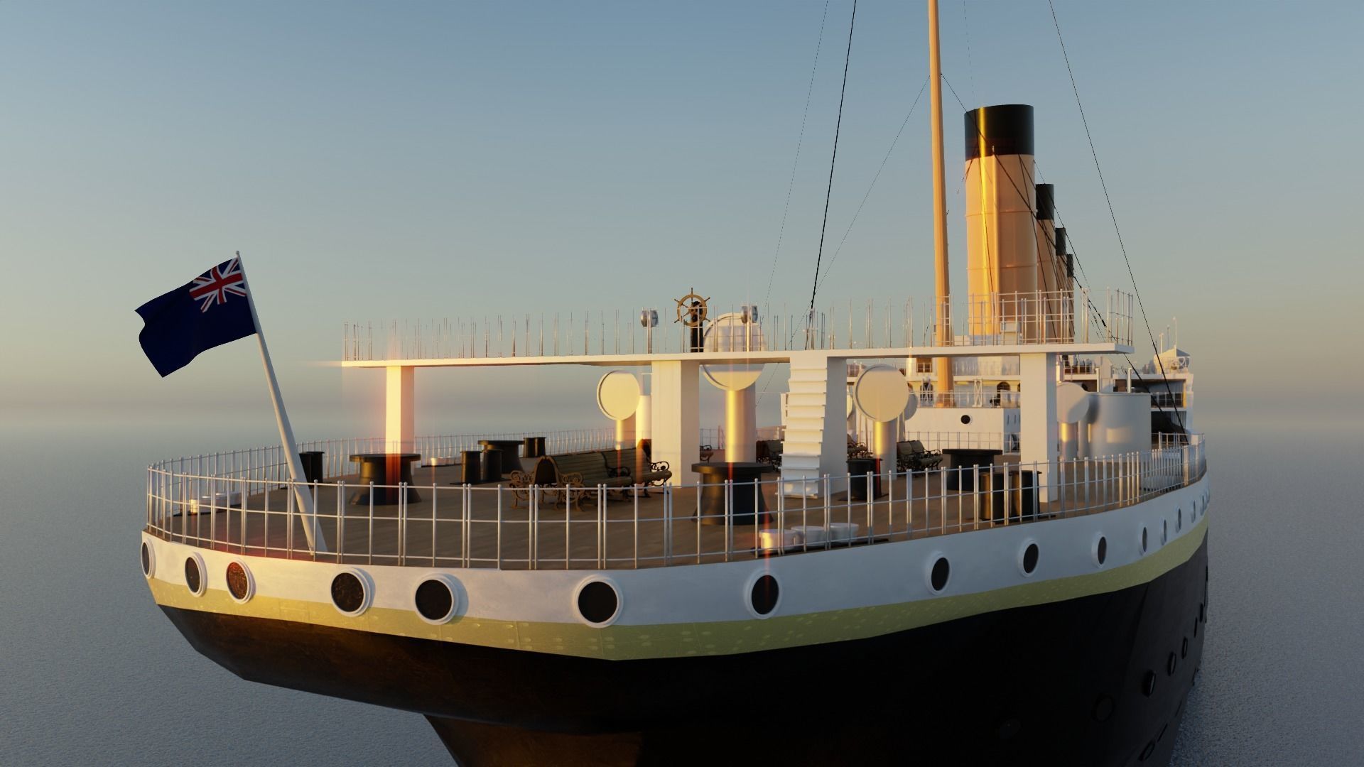 Titanic ship 3D model_2