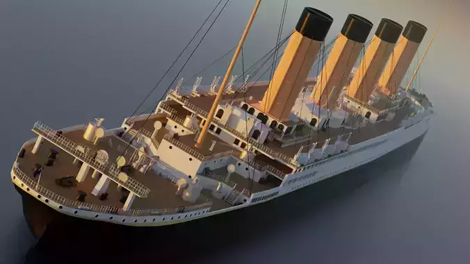 Titanic ship 3D model