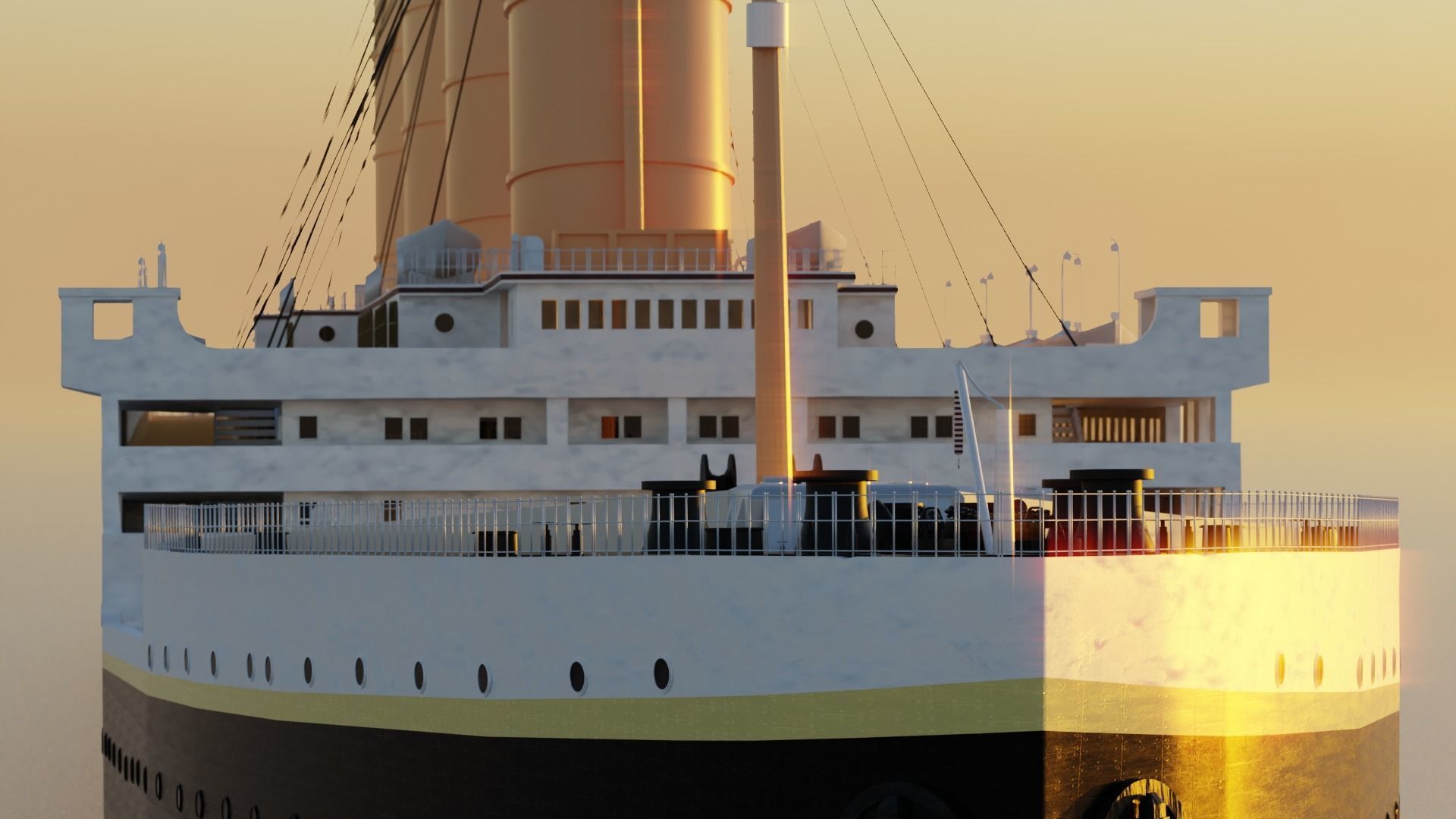 Titanic ship 3D model_1