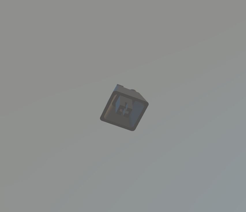 FU Eff You - Row 4 Cherry MX Keycap  3D print model_1