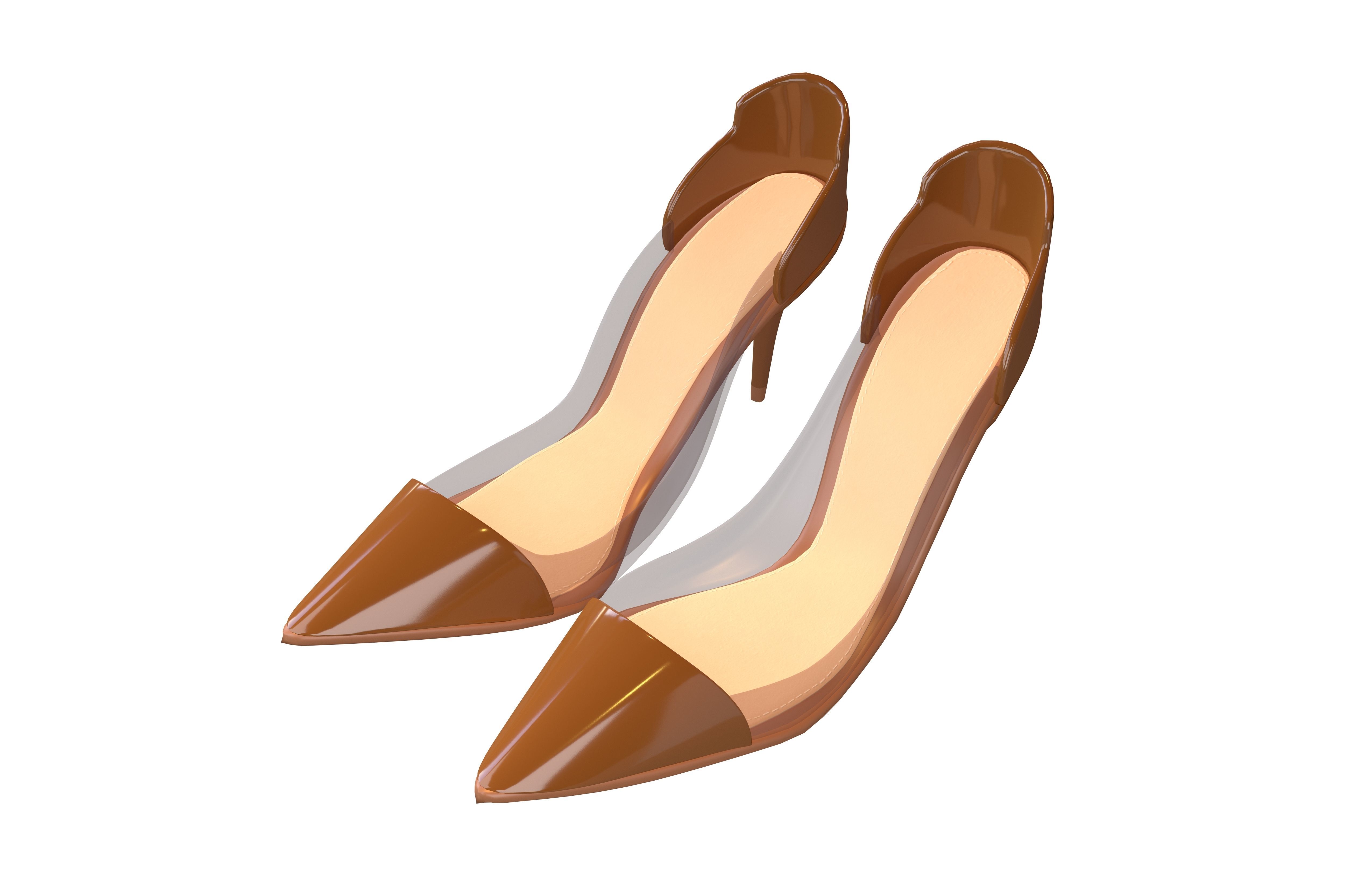 High Heel Pack 02 Low-poly 3D model_27