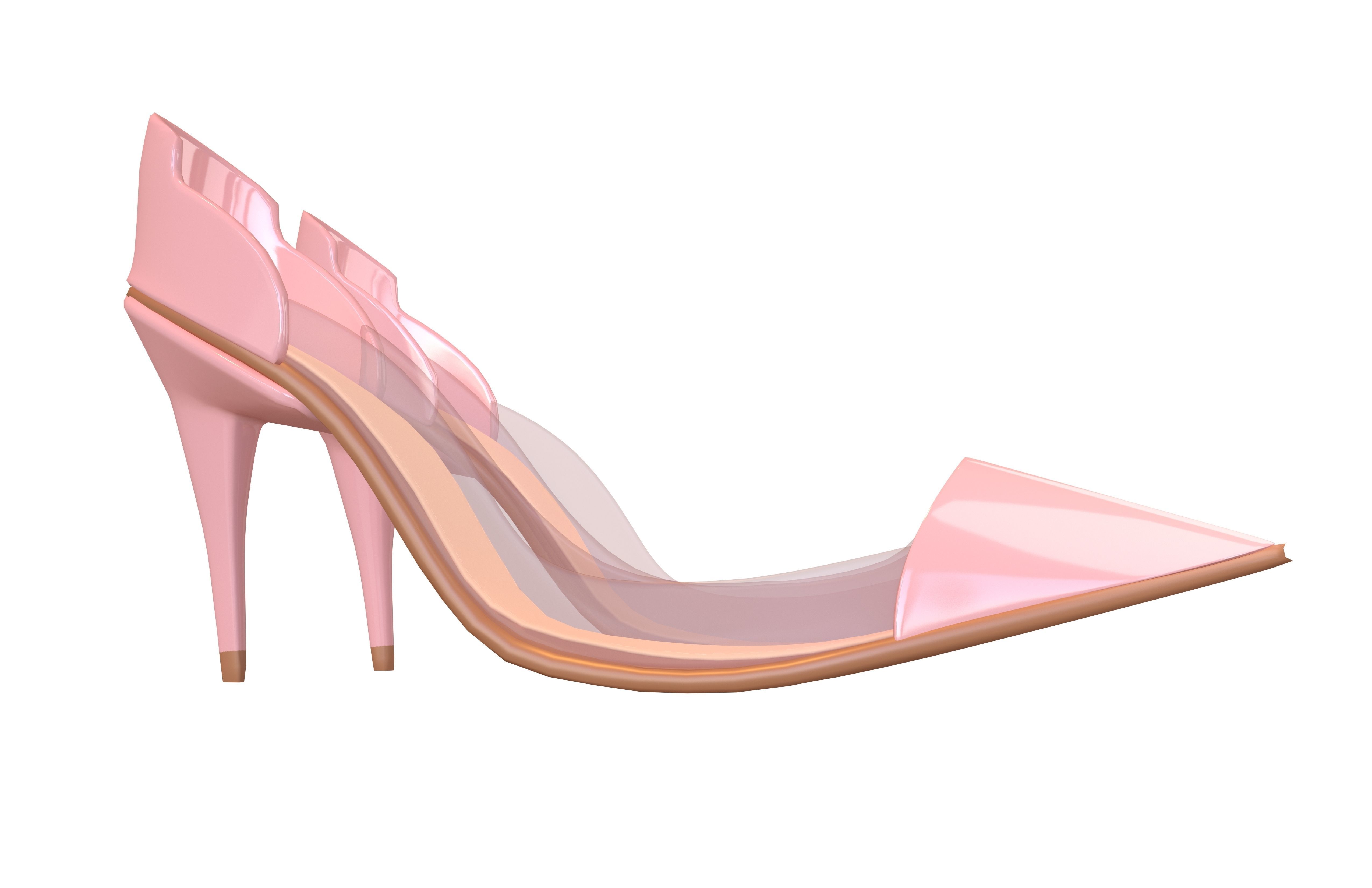 High Heel Pack 02 Low-poly 3D model_12