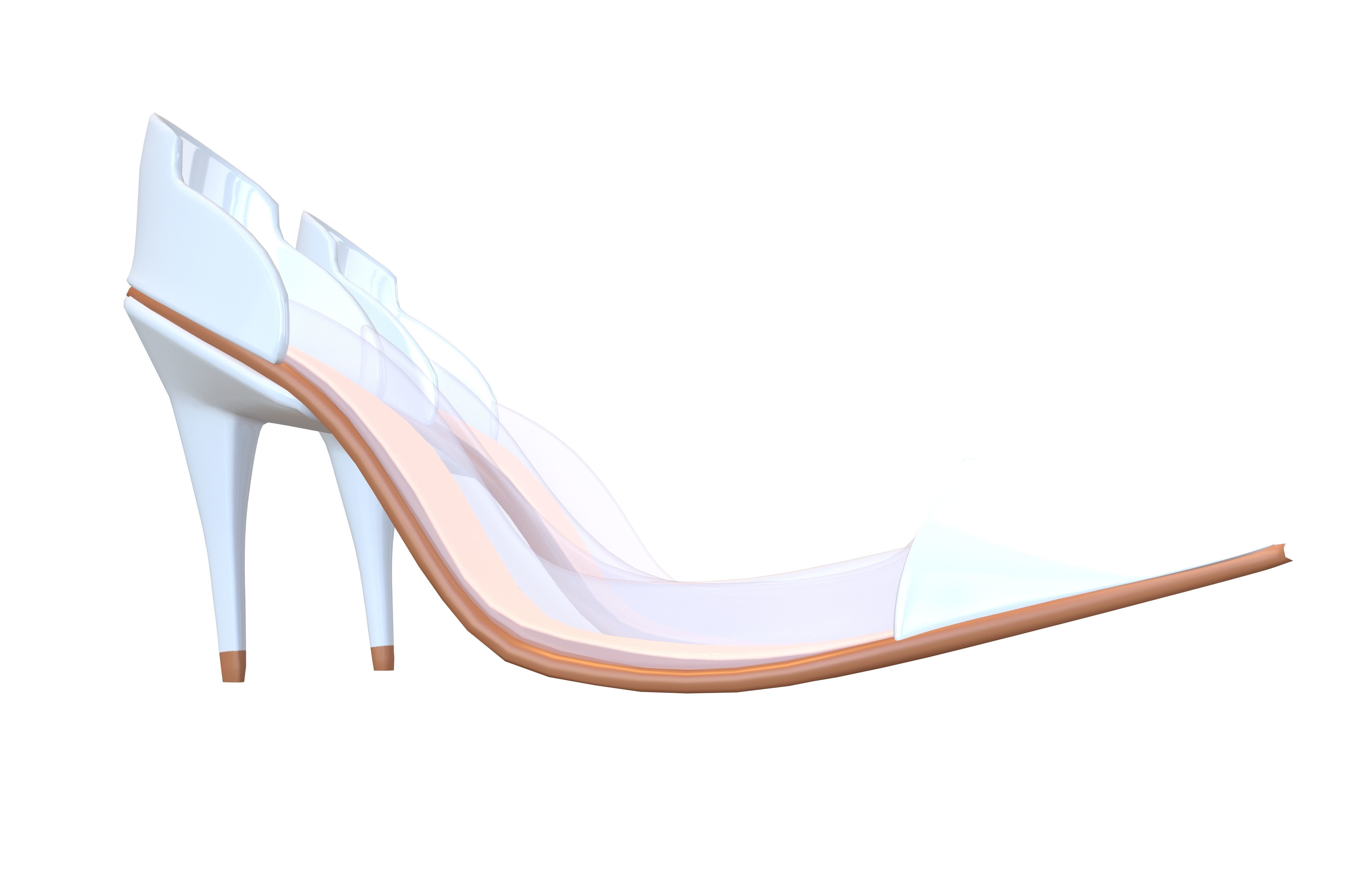 High Heel Pack 02 Low-poly 3D model_2