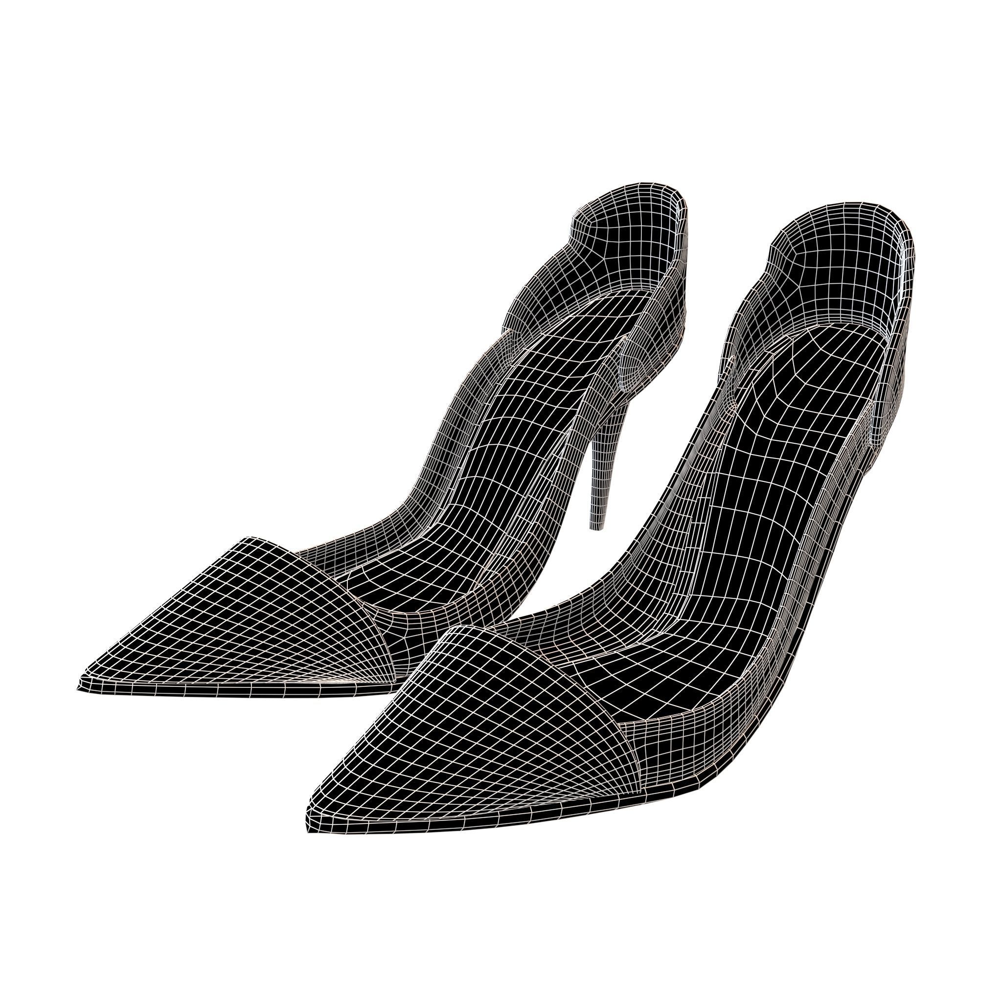 High Heel Pack 02 Low-poly 3D model_7
