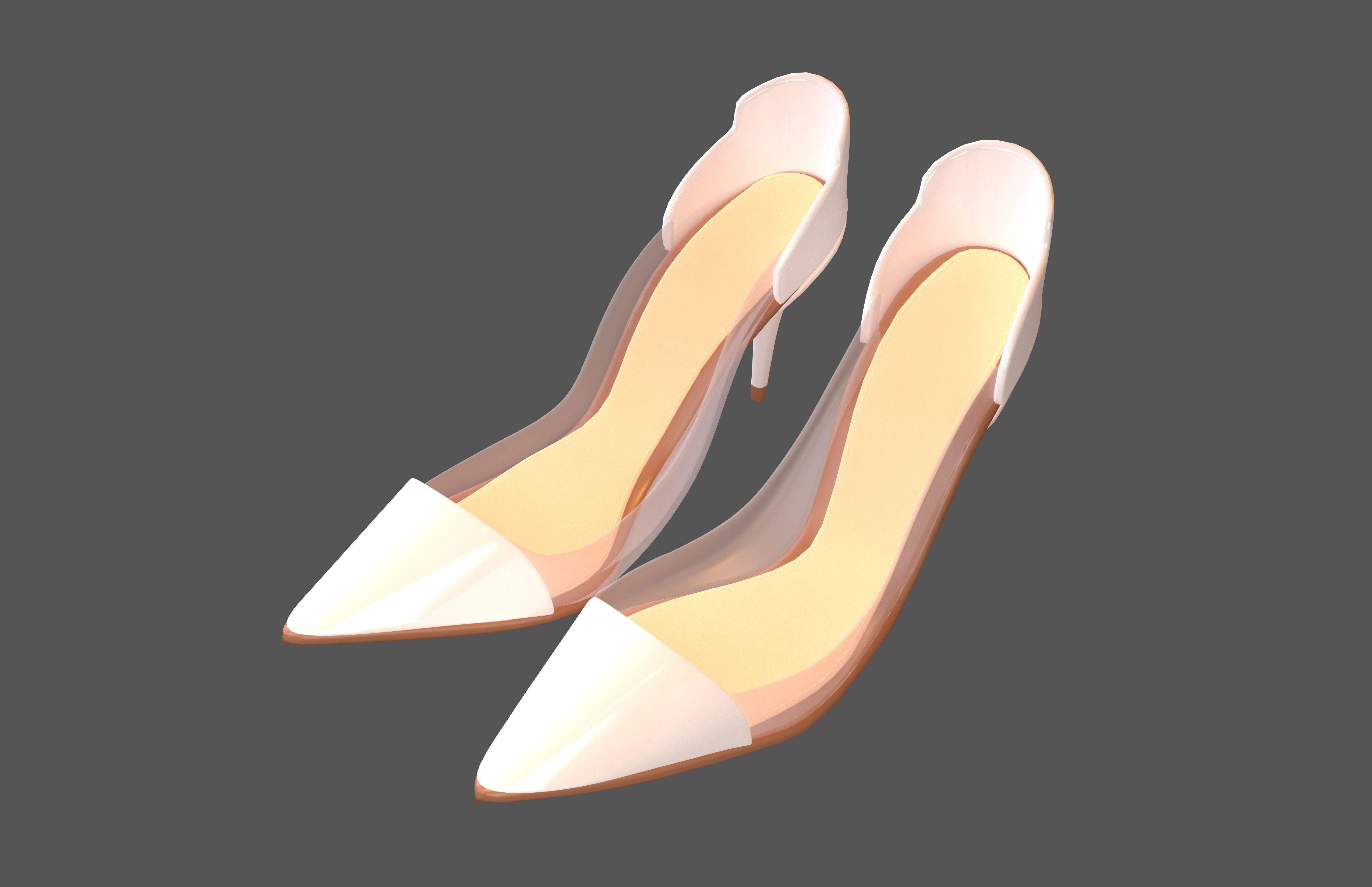 High Heel Pack 02 Low-poly 3D model_35