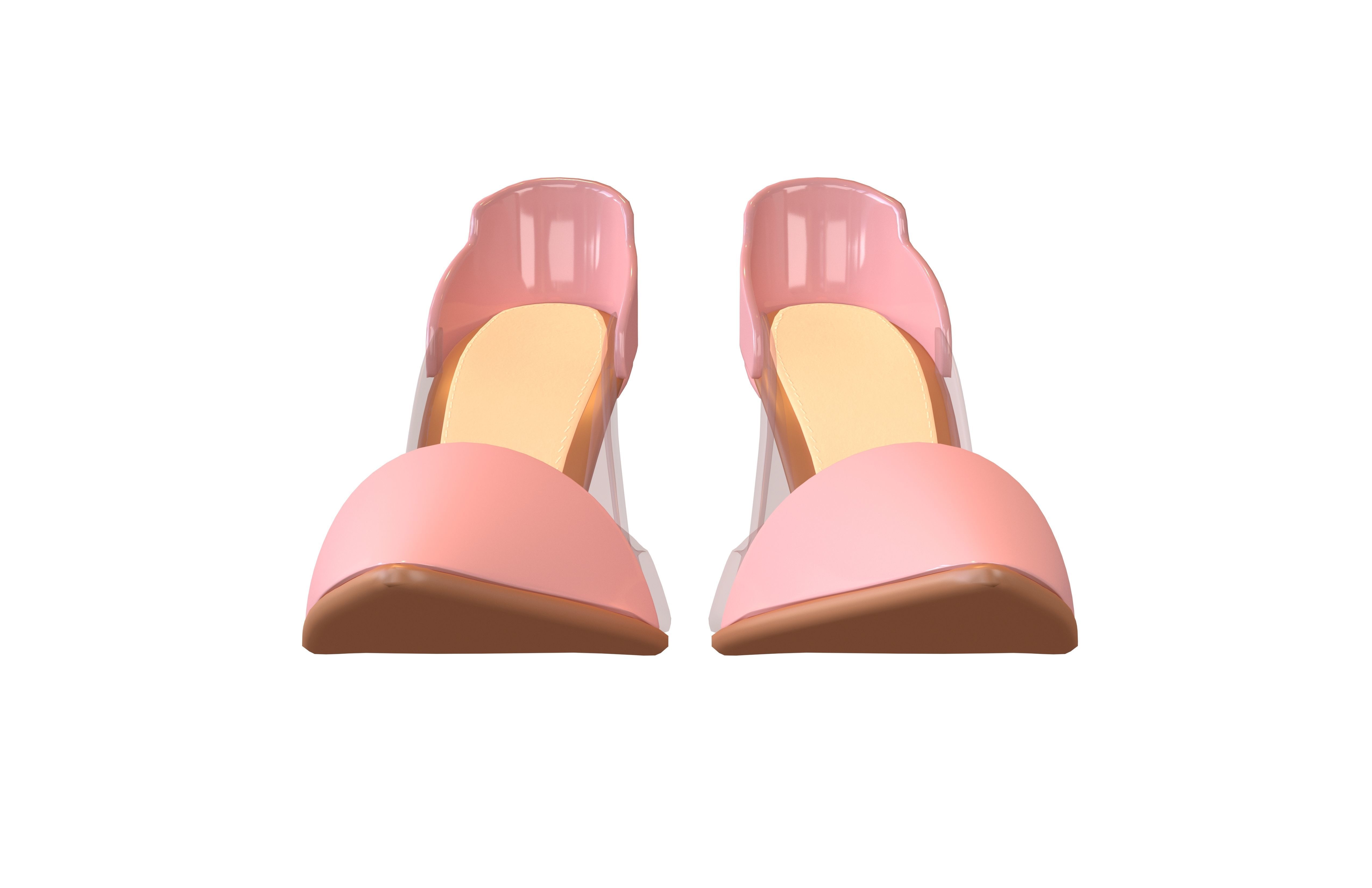 High Heel Pack 02 Low-poly 3D model_11