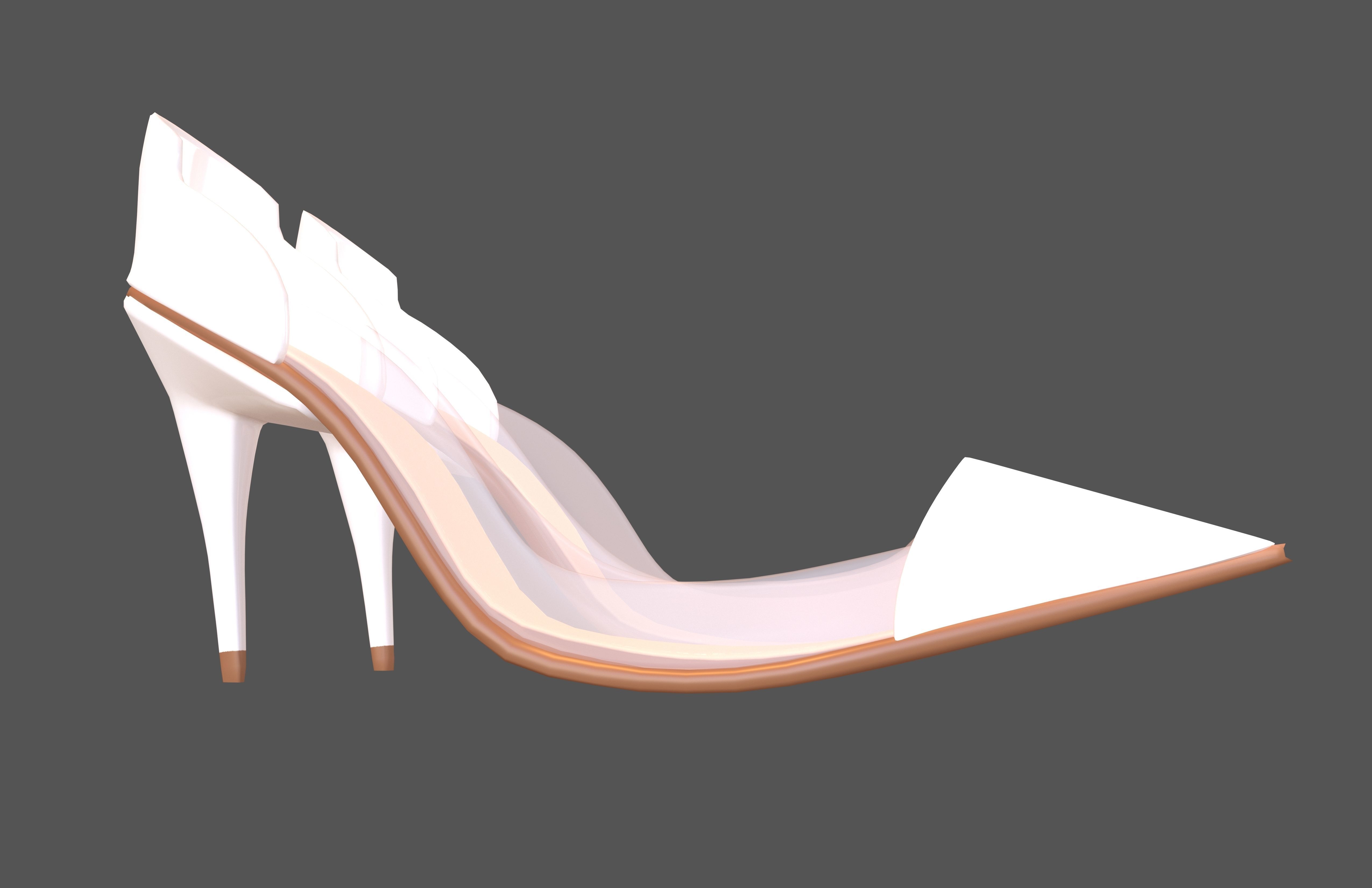 High Heel Pack 02 Low-poly 3D model_36