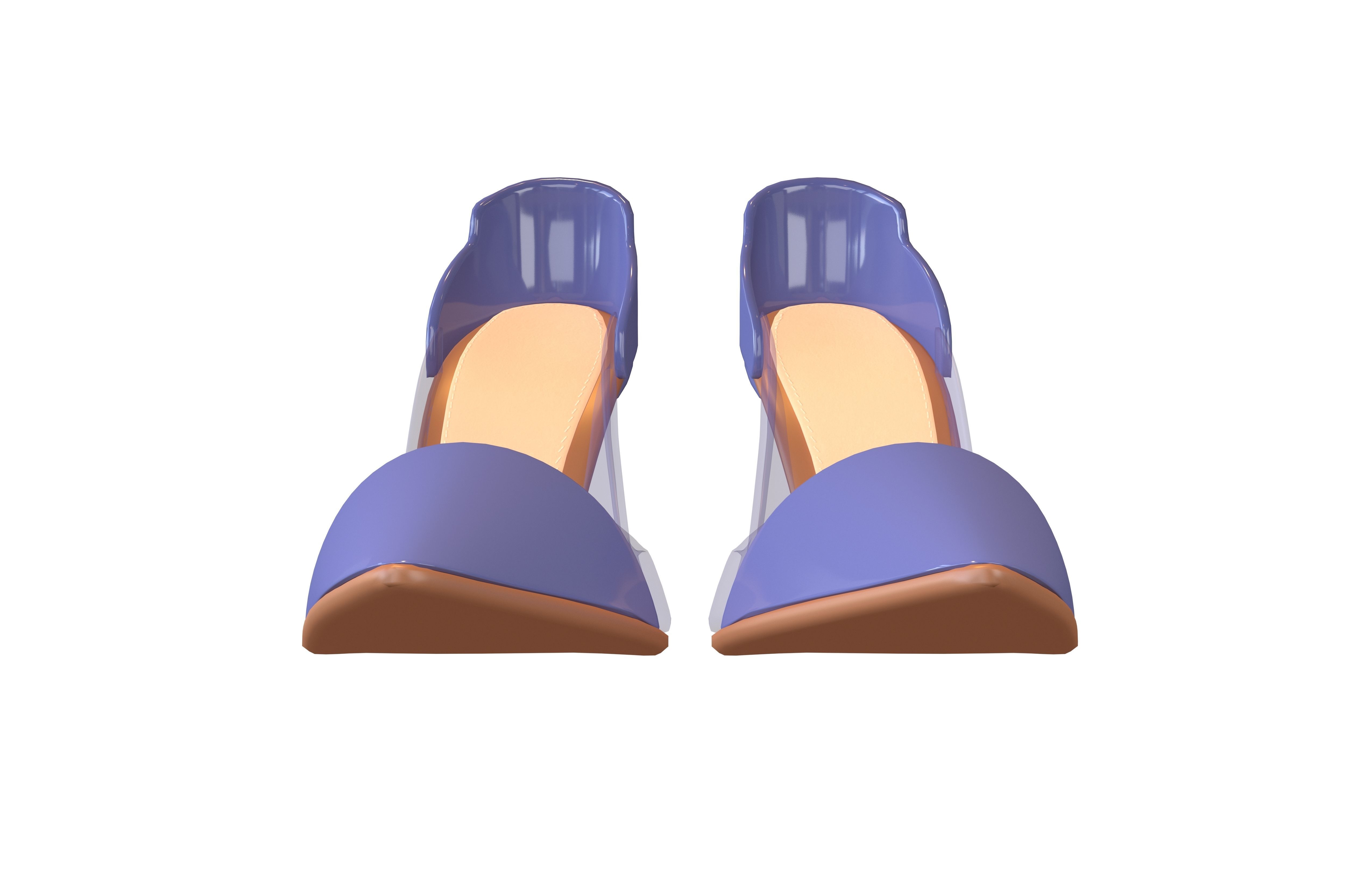 High Heel Pack 02 Low-poly 3D model_14