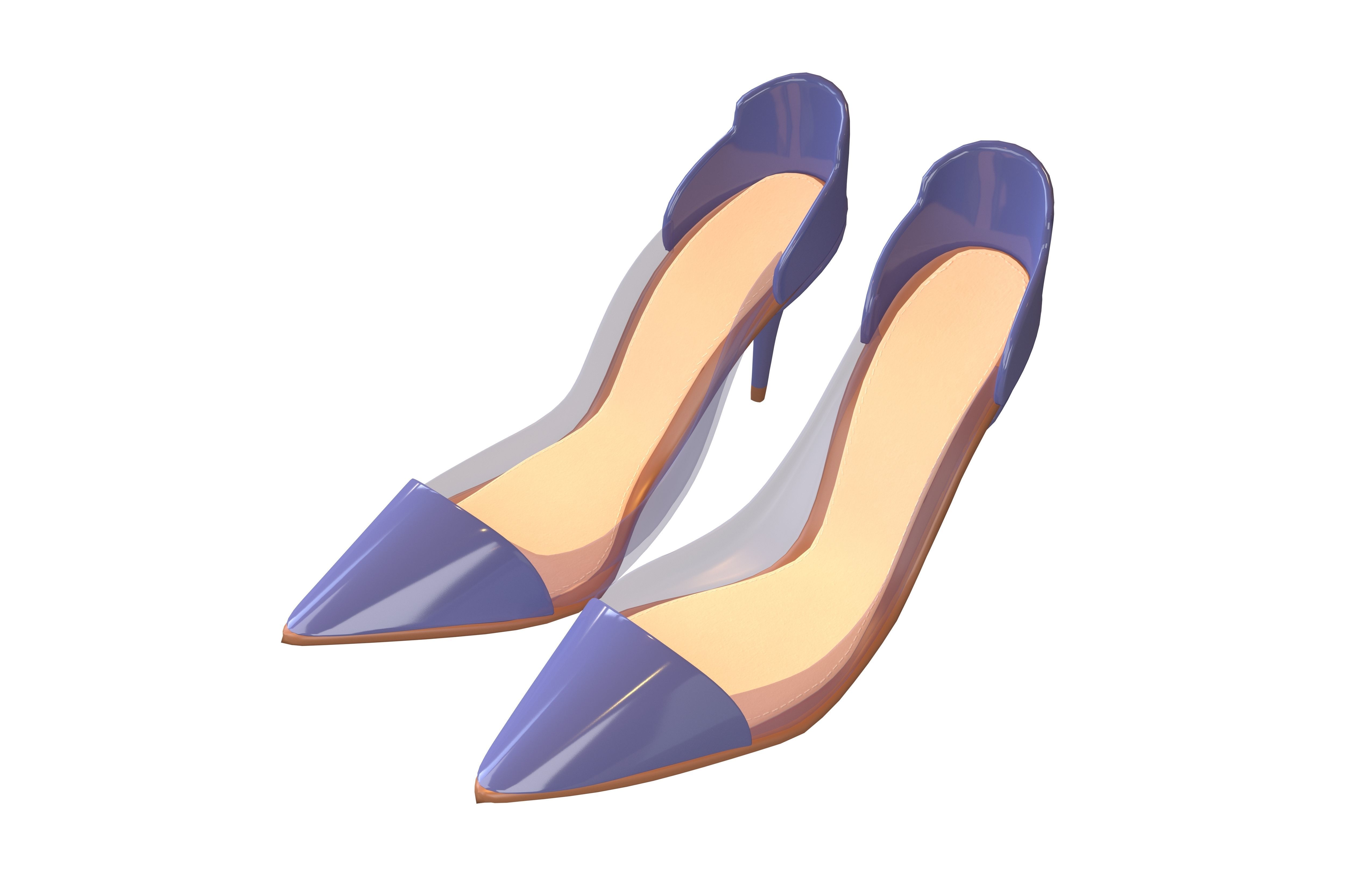 High Heel Pack 02 Low-poly 3D model_15