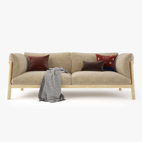 De Padova Yak Two Seater Sofa 3D model 7