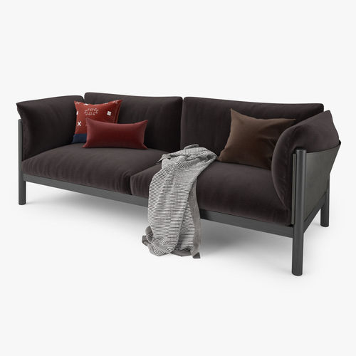 De Padova Yak Two Seater Sofa 3D model 3