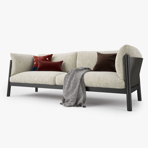 De Padova Yak Two Seater Sofa 3D model 4