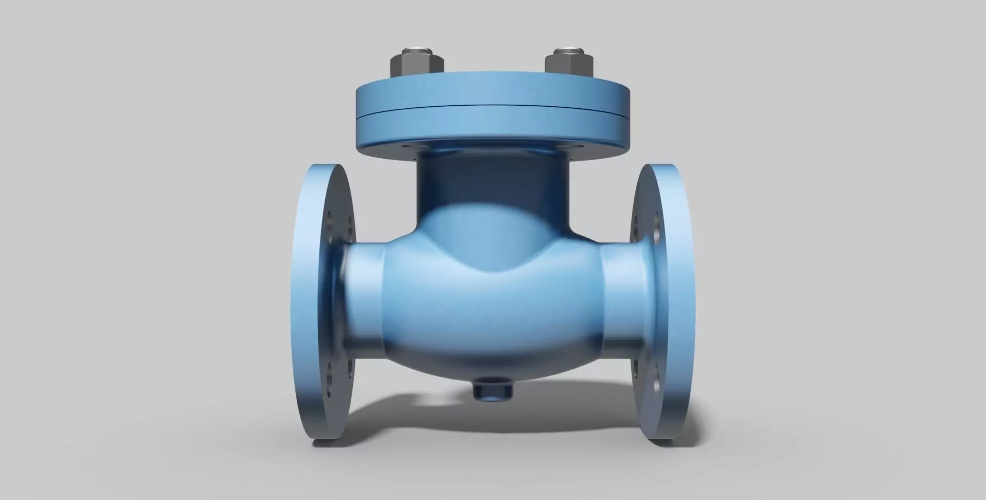 DN50 PN40 - Check valve swing type - Autodesk Inventor 3D model