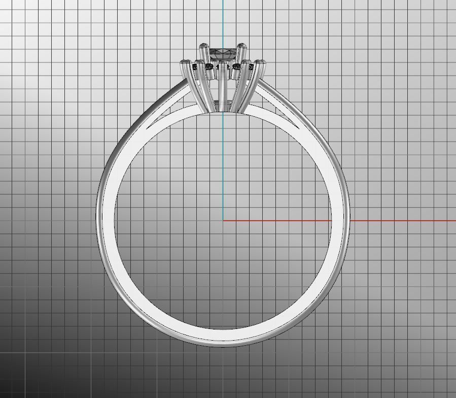 Oval halo ring ready for print 3D print model_22