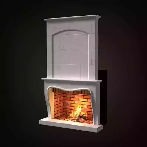 Classic White Fireplace