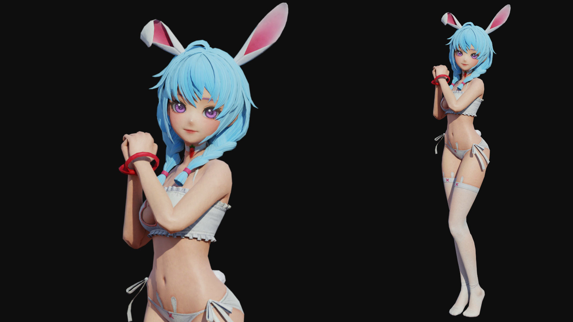 Taran Girl Low-poly 3D model_2