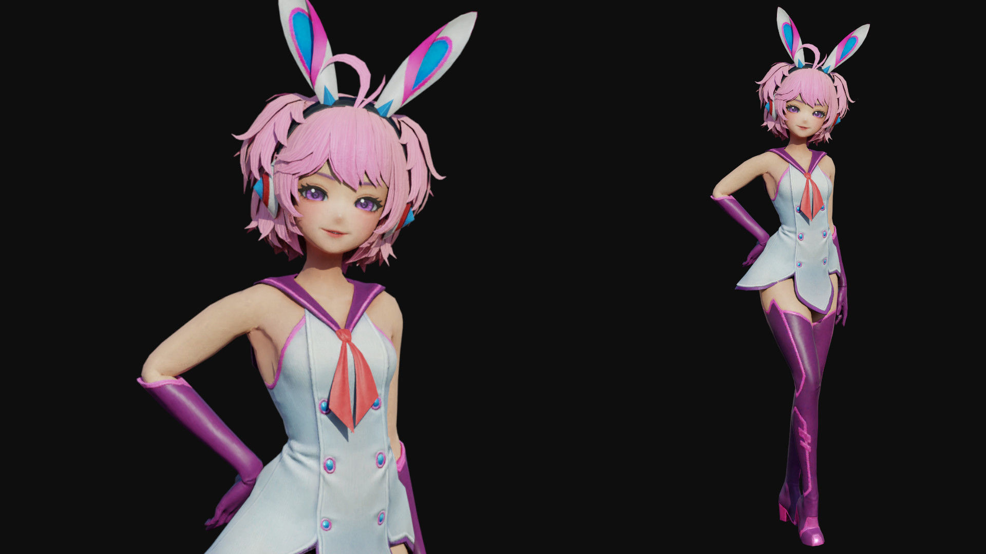 Taran Girl Low-poly 3D model_1