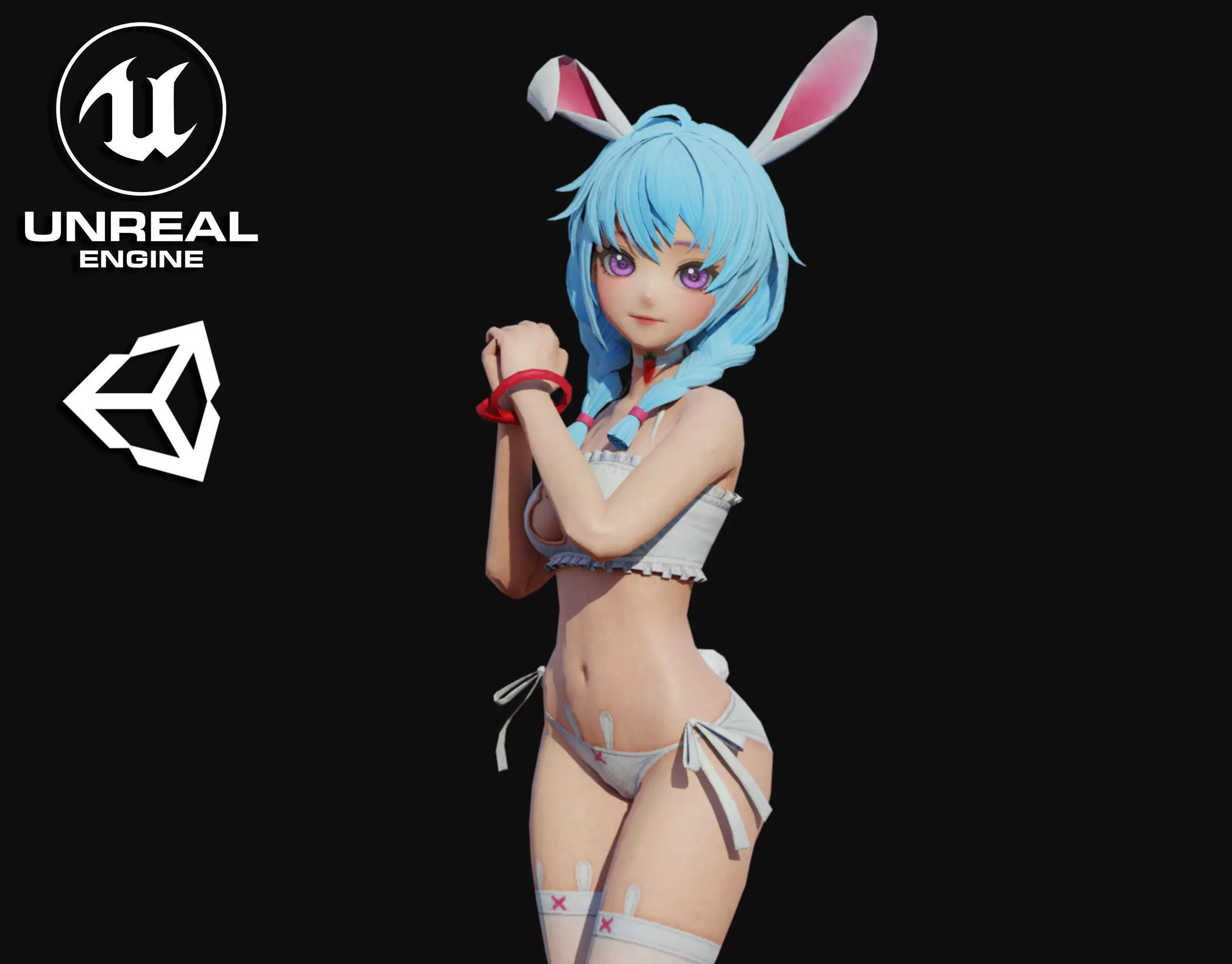 Taran Girl Low-poly 3D model_0