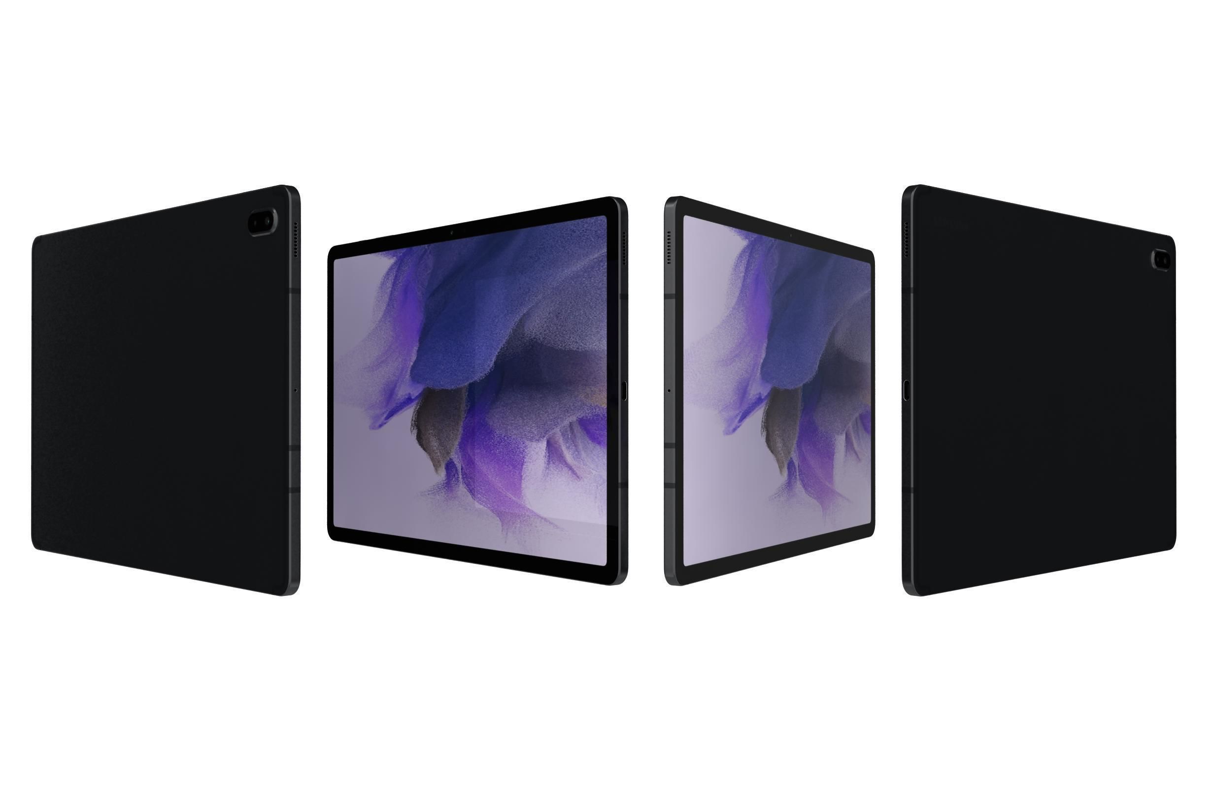 Samsung Galaxy Tab S7 FE Black 3D model_3