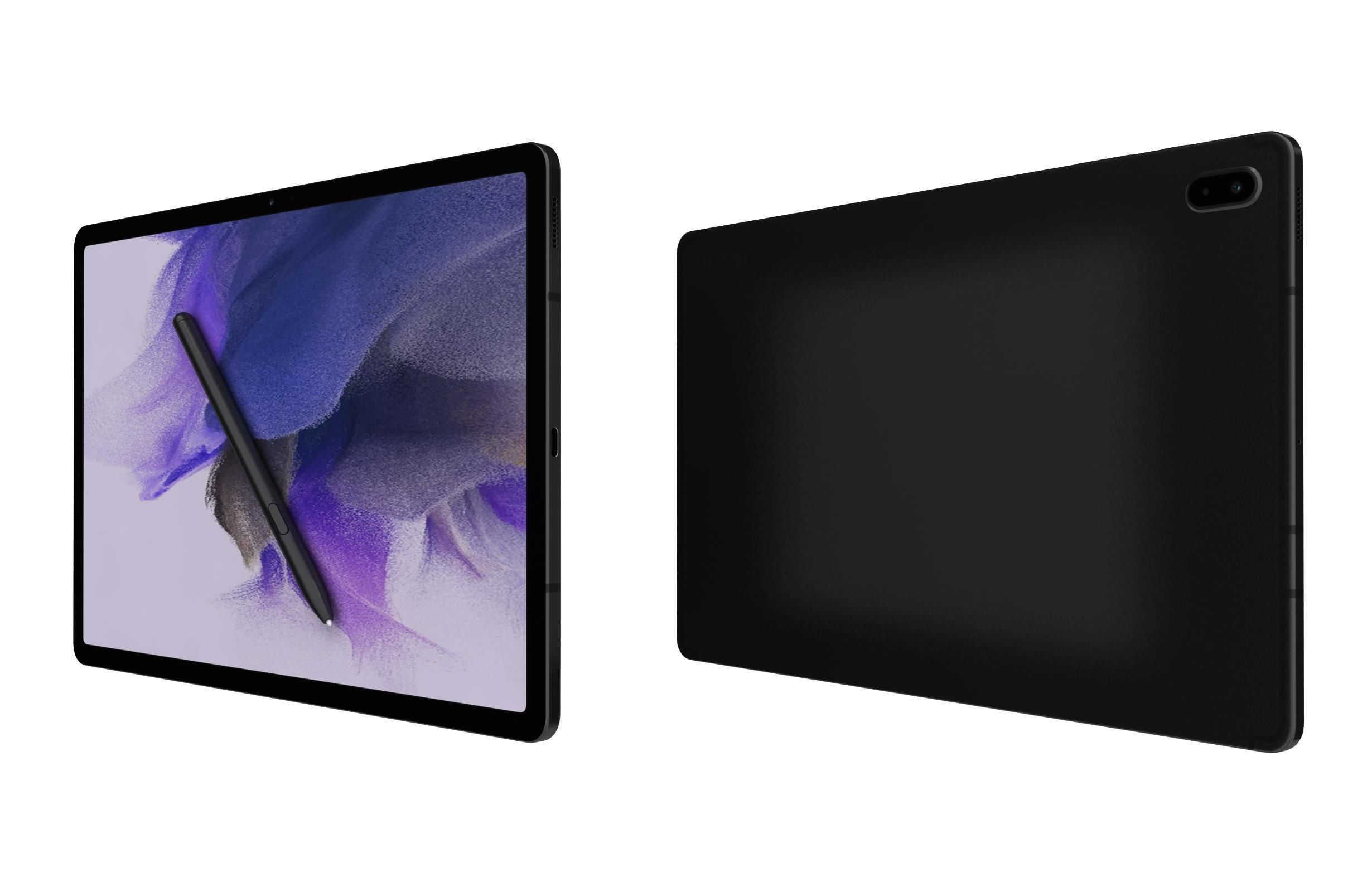 Samsung Galaxy Tab S7 FE Black 3D model_10