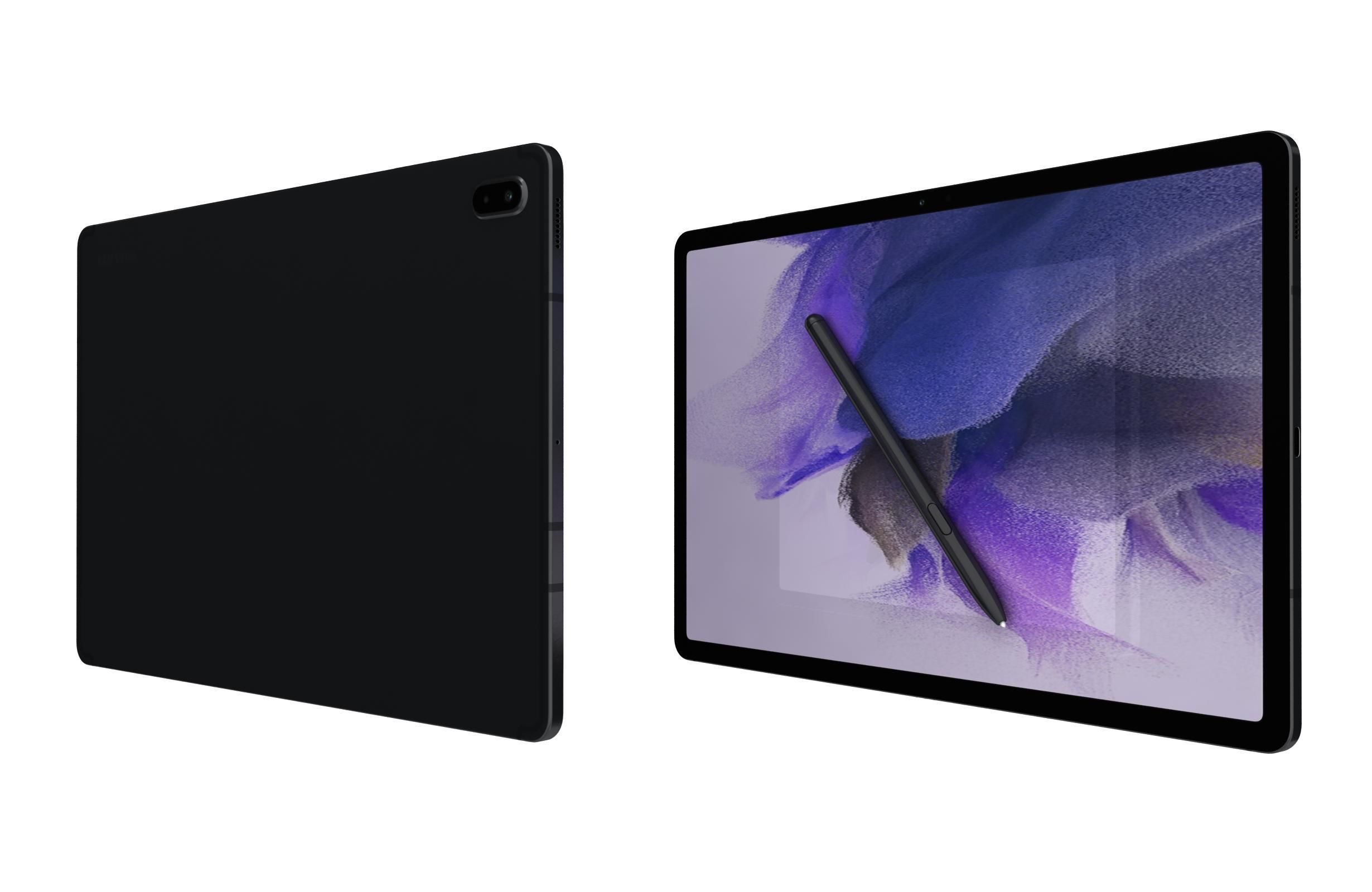 Samsung Galaxy Tab S7 FE Black 3D model_11