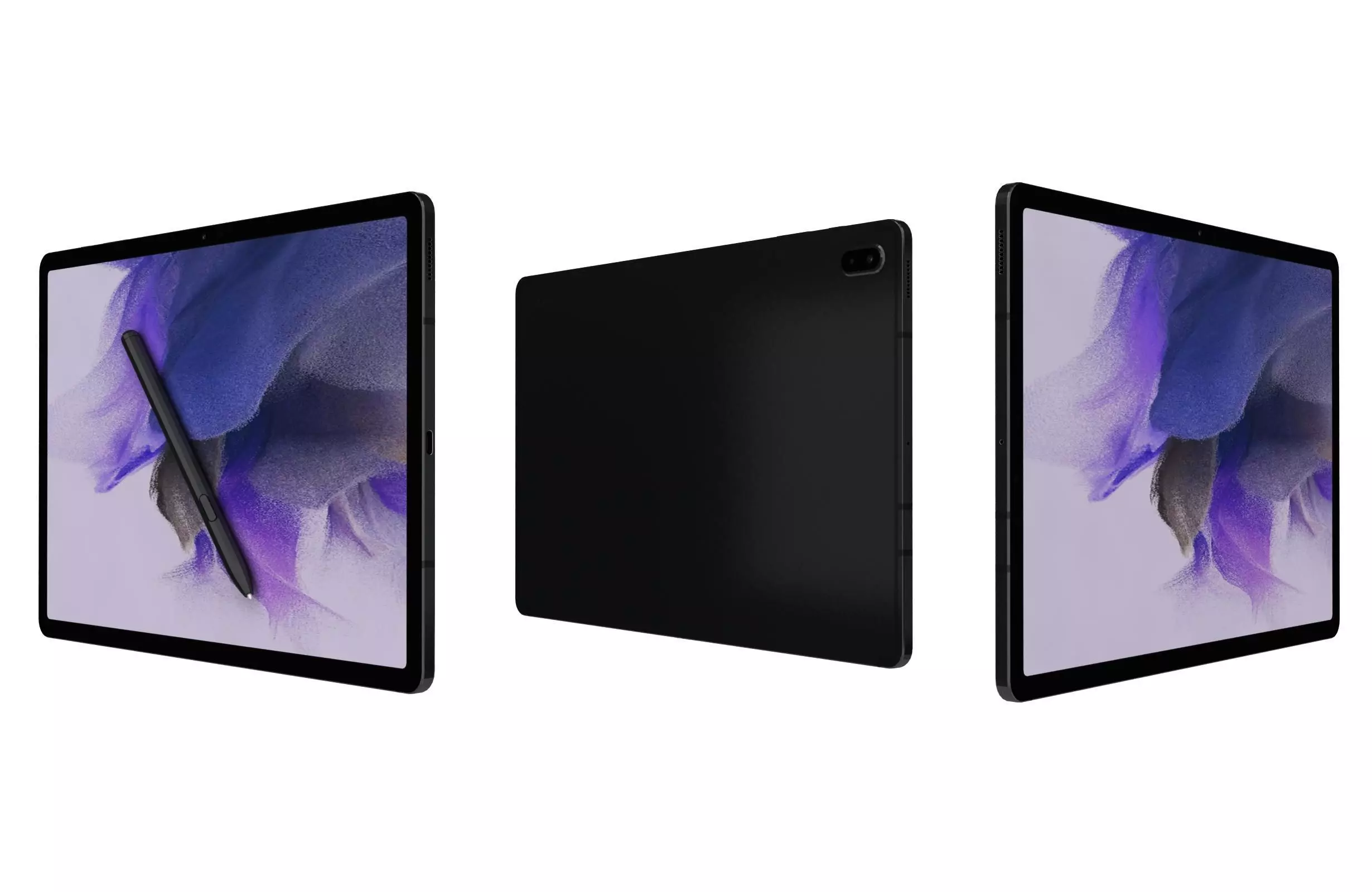 Samsung Galaxy Tab S7 FE Black 3D model_0