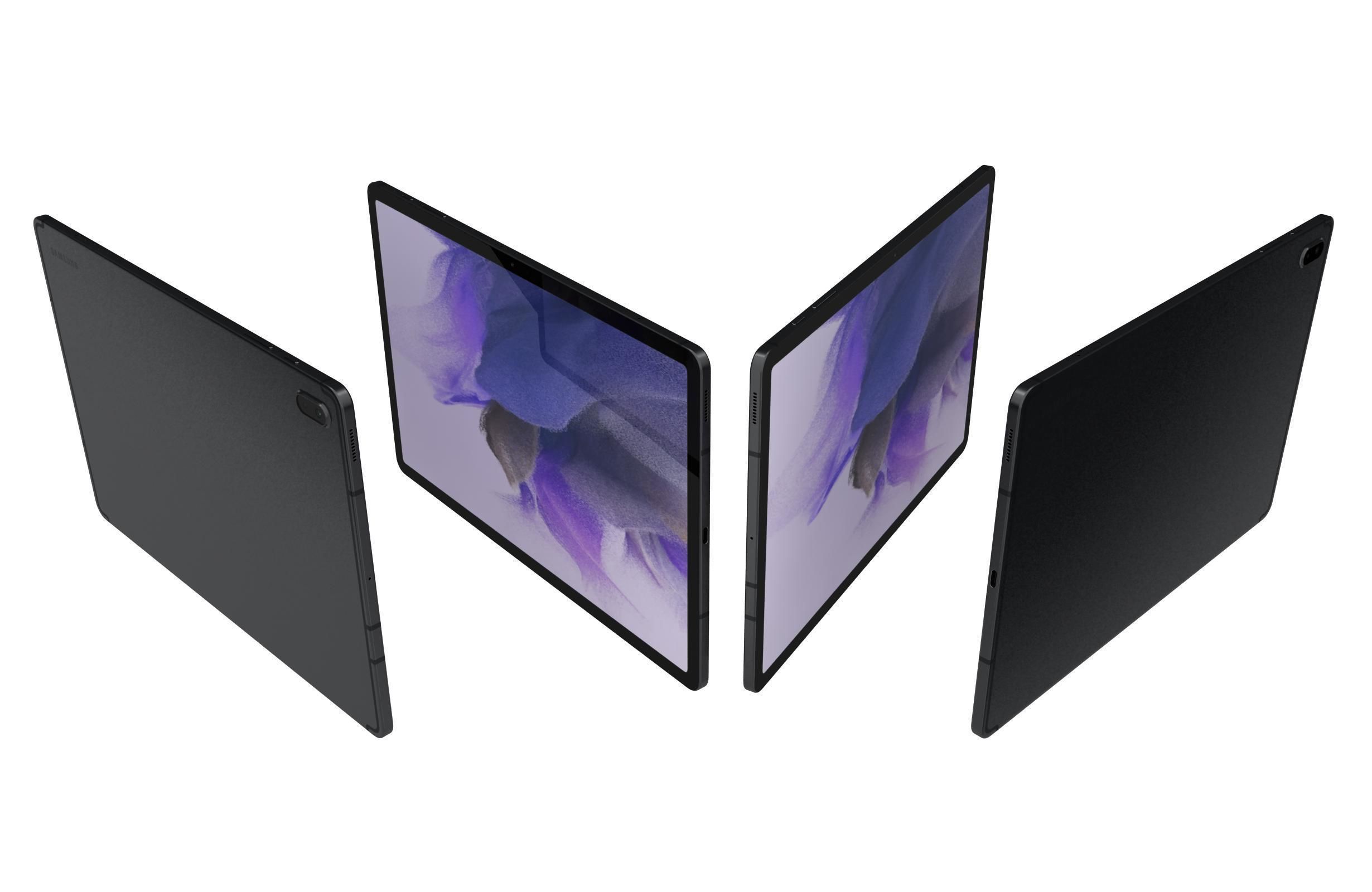 Samsung Galaxy Tab S7 FE Black 3D model_4
